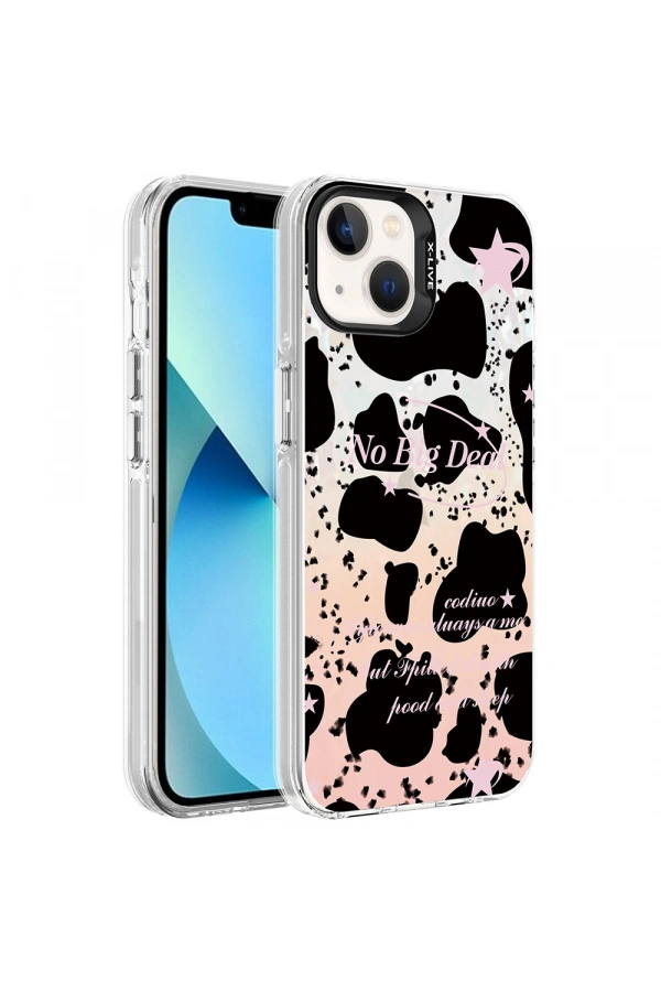 Apple iPhone 13 Kılıf Mermer Desenli Zore Marbello Kapak
