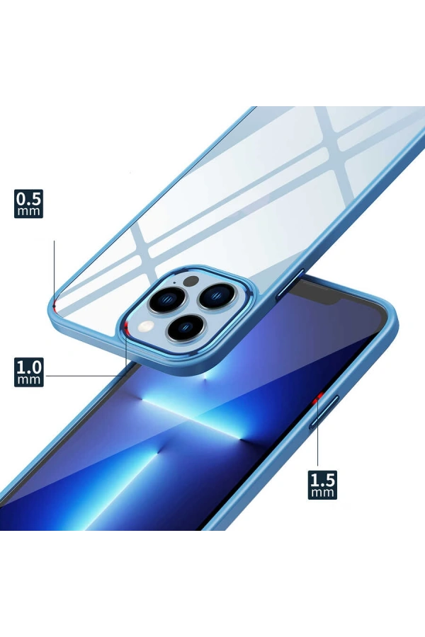 Apple iPhone 13 Kılıf Zore Krom Kapak