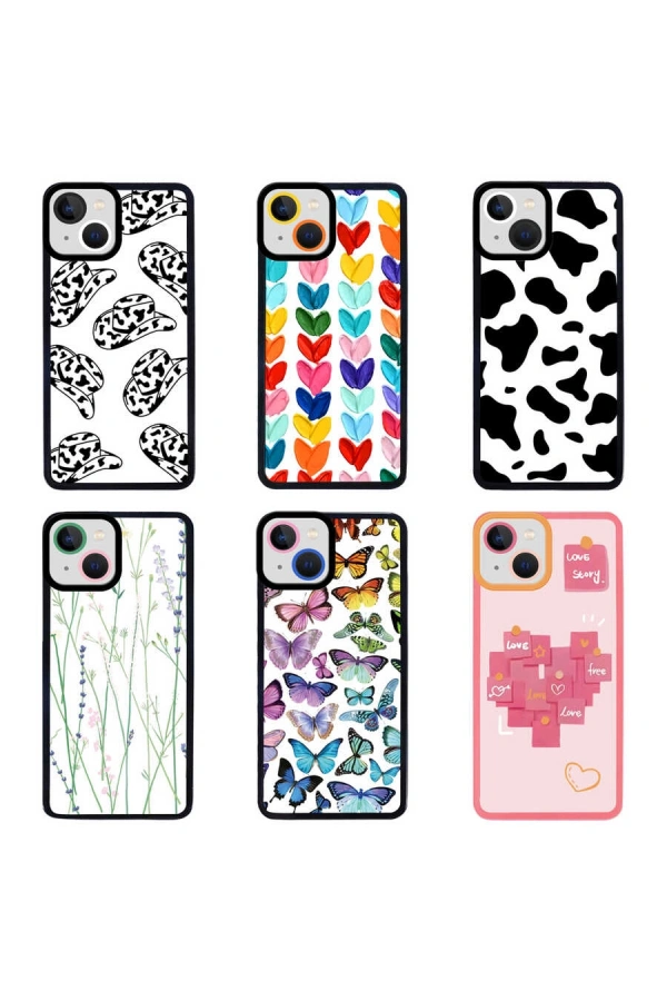 Apple iPhone 13 Kılıf Zore M-Fit Desenli Kapak