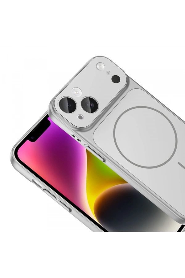 Apple iPhone 13 Kılıf Zore M-Safe Şarj Özellikli Kamera Korumalı Formen Kapak