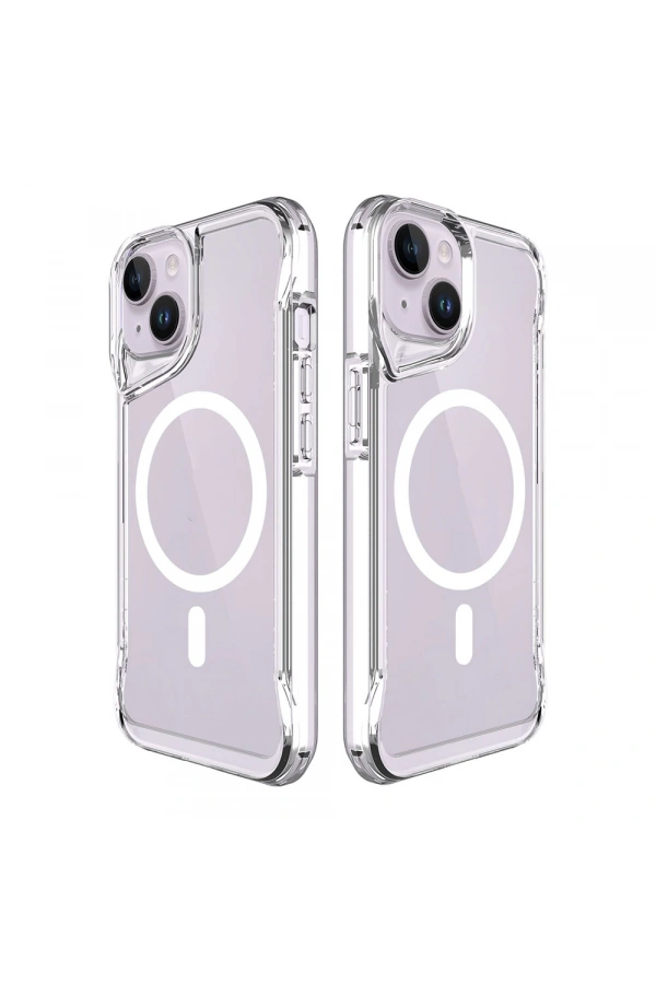 Apple iPhone 13 Kılıf Zore M-safe Şarj Özellikli T-Max M-safe Kapak
