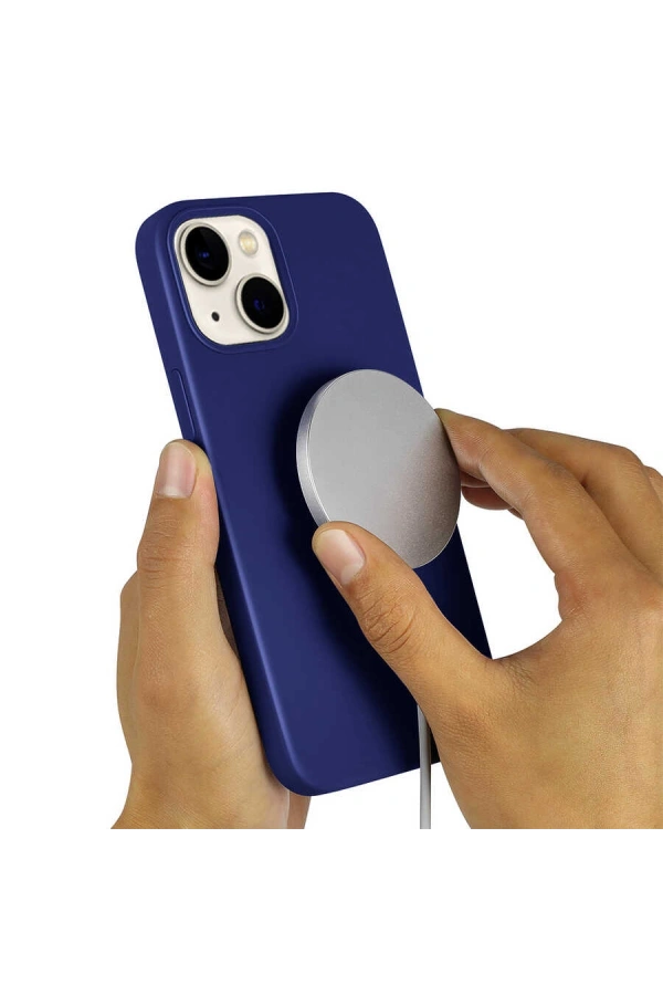 Apple iPhone 13 Kılıf Zore Silksafe Wireless Kapak