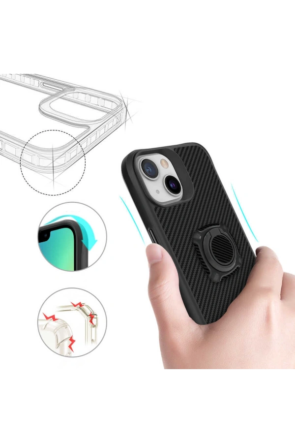 Apple iPhone 13 Kılıf Zore Timo Kapak