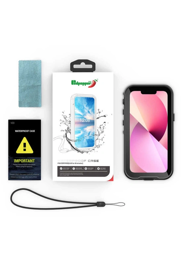 Apple iPhone 13 Mini Kılıf 1-1 Su Geçirmez Kılıf