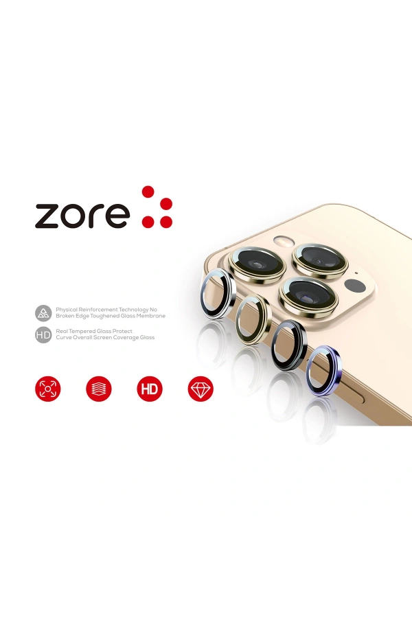 Apple iPhone 13 Mini Zore CL-12 Premium Safir Parmak İzi Bırakmayan Anti-Reflective Kamera Lens Koruyucu