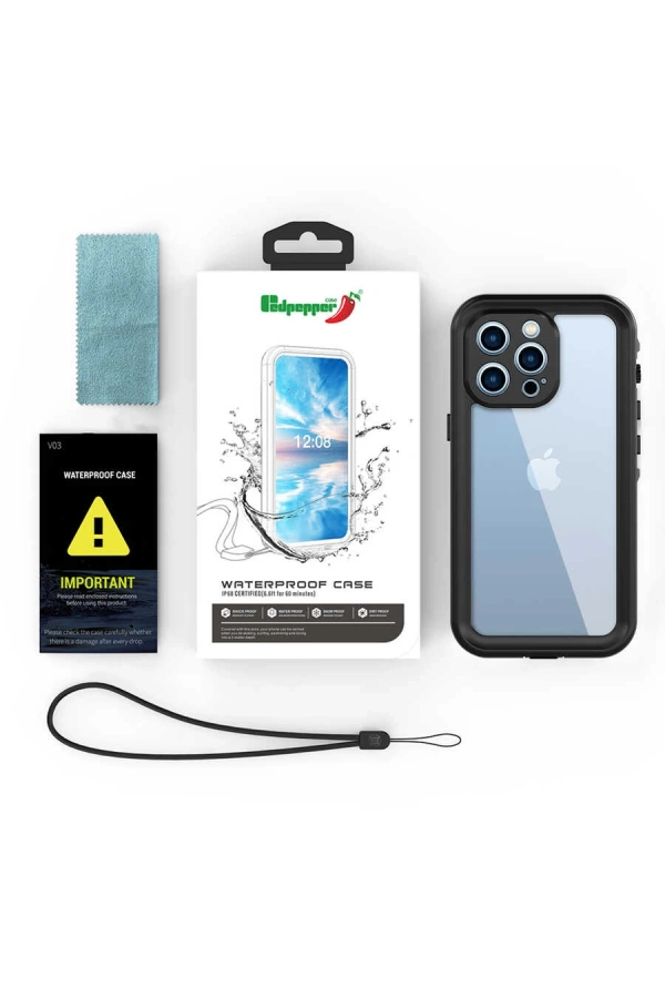 Apple iPhone 13 Pro Kılıf 1-1 Su Geçirmez Kılıf