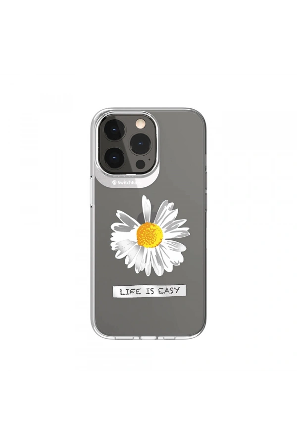 Apple iPhone 13 Pro Kılıf Çift IMD Baskılı Lisanslı Switcheasy Artist Daisy Kapak