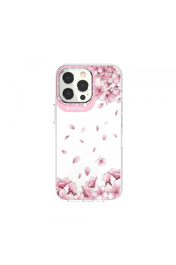 Apple iPhone 13 Pro Kılıf Çift IMD Baskılı Lisanslı Switcheasy Artist Sakura Kapak