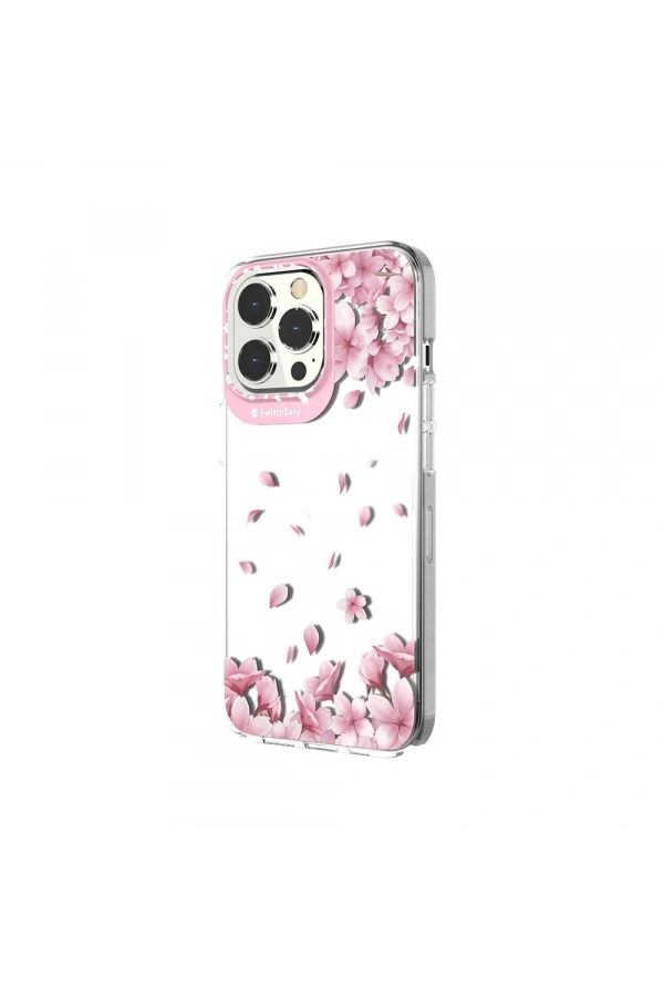 Apple iPhone 13 Pro Kılıf Çift IMD Baskılı Lisanslı Switcheasy Artist Sakura Kapak