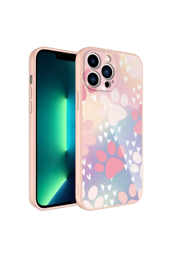 Apple iPhone 13 Pro Kılıf Kamera Korumalı Desenli Sert Silikon Zore Epoksi Kapak