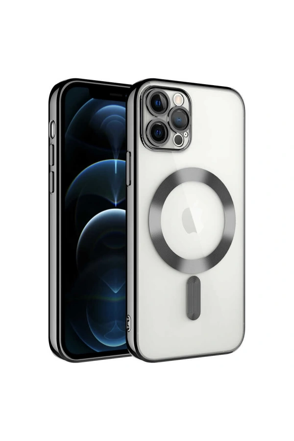 Apple iPhone 13 Pro Kılıf Kamera Korumalı M-safe Wireless Şarj Özellikli Zore Demre Kapak