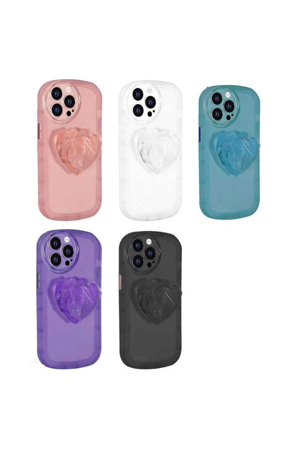 Apple iPhone 13 Pro Kılıf Kamera Korumalı Pop Soketli Renkli Zore Ofro Kapak