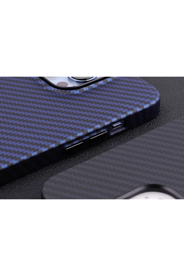 Apple iPhone 13 Pro Kılıf Karbon Fiber Tasarımlı Zore Karbono Kapak