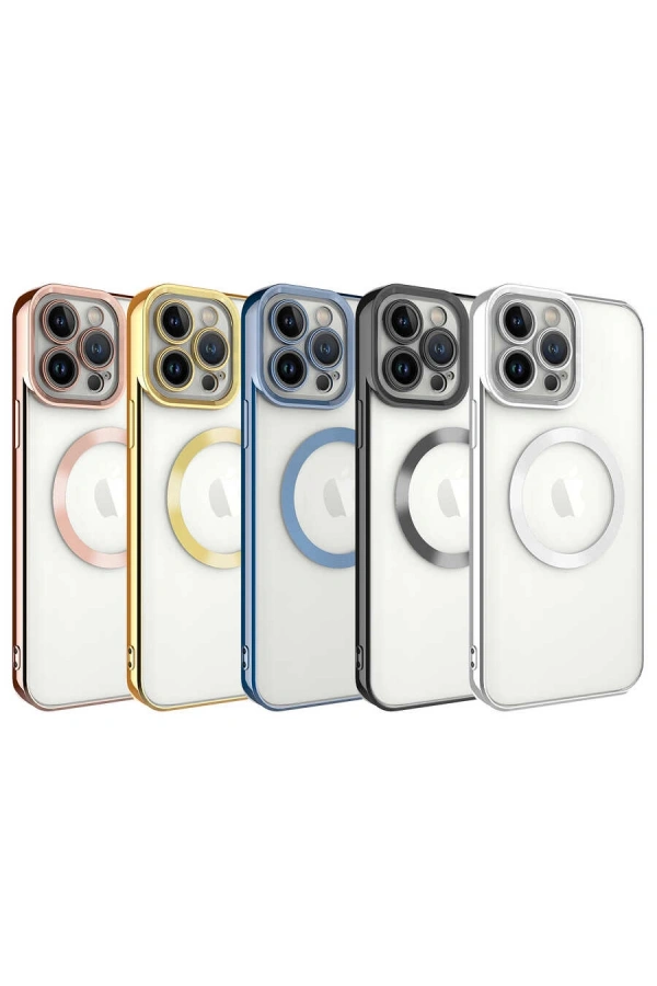 Apple iPhone 13 Pro Kılıf M-safe Wireless Şarj Özellikli Zore Setro Silikon