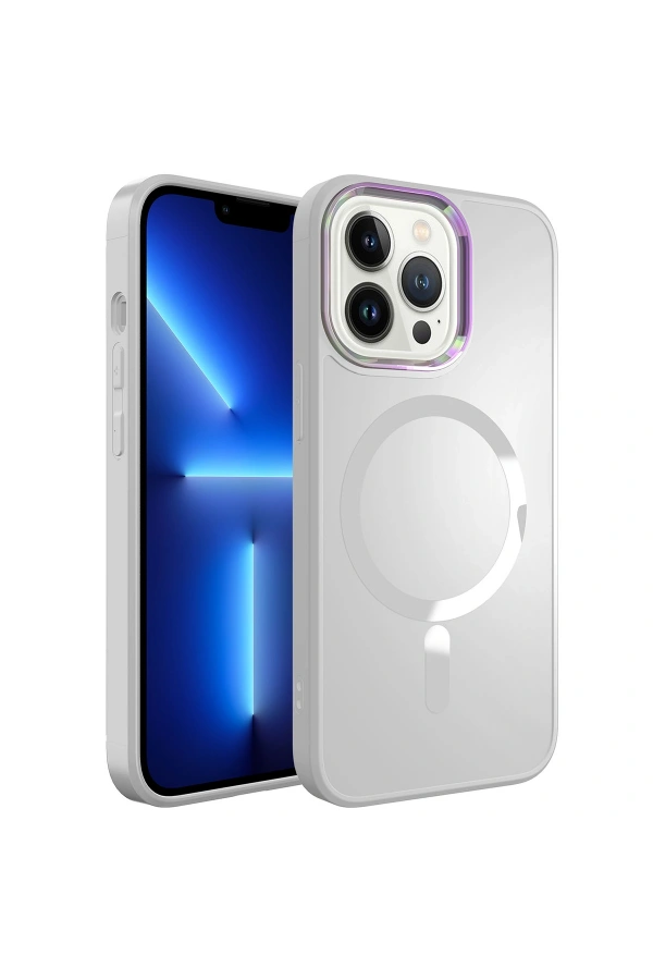 Apple iPhone 13 Pro Kılıf M-safe Wireless Şarj Özellikli Zore Stil Kapak