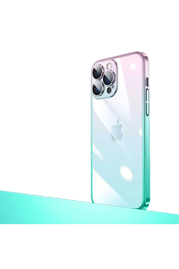 Apple iPhone 13 Pro Kılıf Parlak Renk Geçişli Kamera Korumalı Zore Senkron Kapak