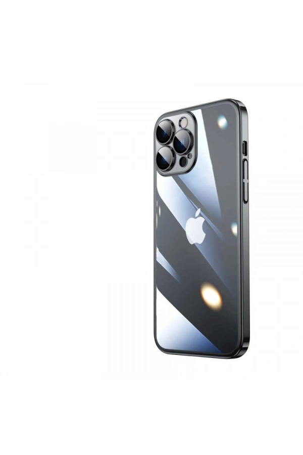 Apple iPhone 13 Pro Kılıf Sert PC Renkli Çerçeveli Zore Riksos Kapak