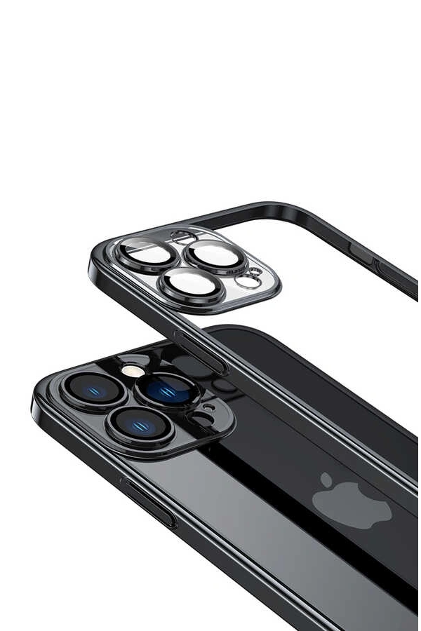 Apple iPhone 13 Pro Kılıf Sert PC Renkli Çerçeveli Zore Riksos Kapak