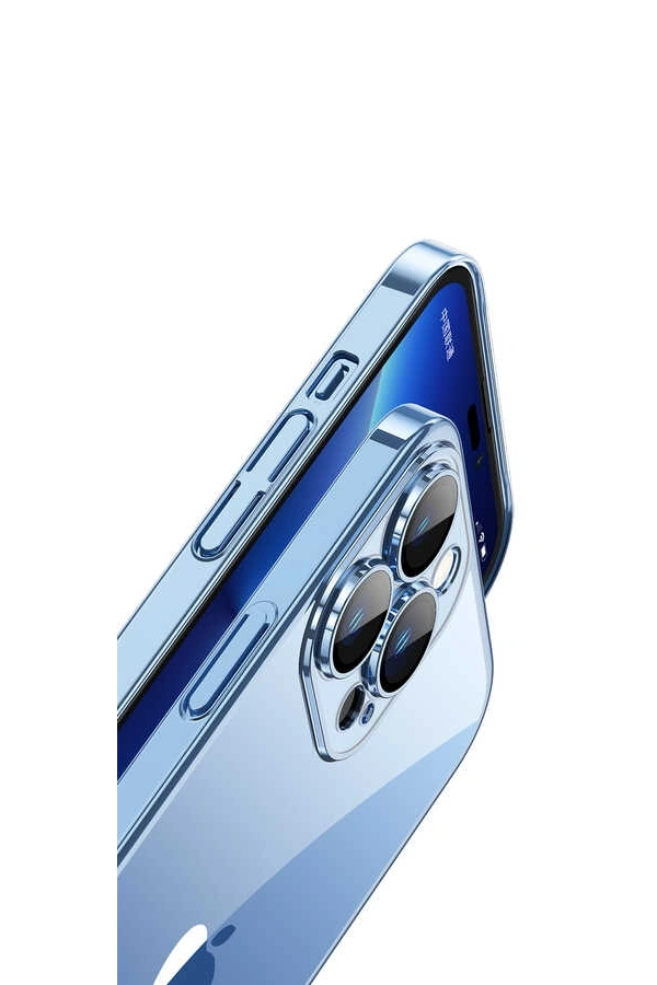 Apple iPhone 13 Pro Kılıf Sert PC Renkli Çerçeveli Zore Riksos Kapak