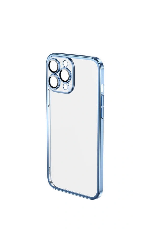 Apple iPhone 13 Pro Kılıf Sert PC Renkli Çerçeveli Zore Riksos Kapak