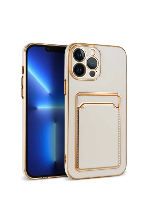 Apple iPhone 13 Pro Kılıf Zore Bark Kartlıklı Kapak