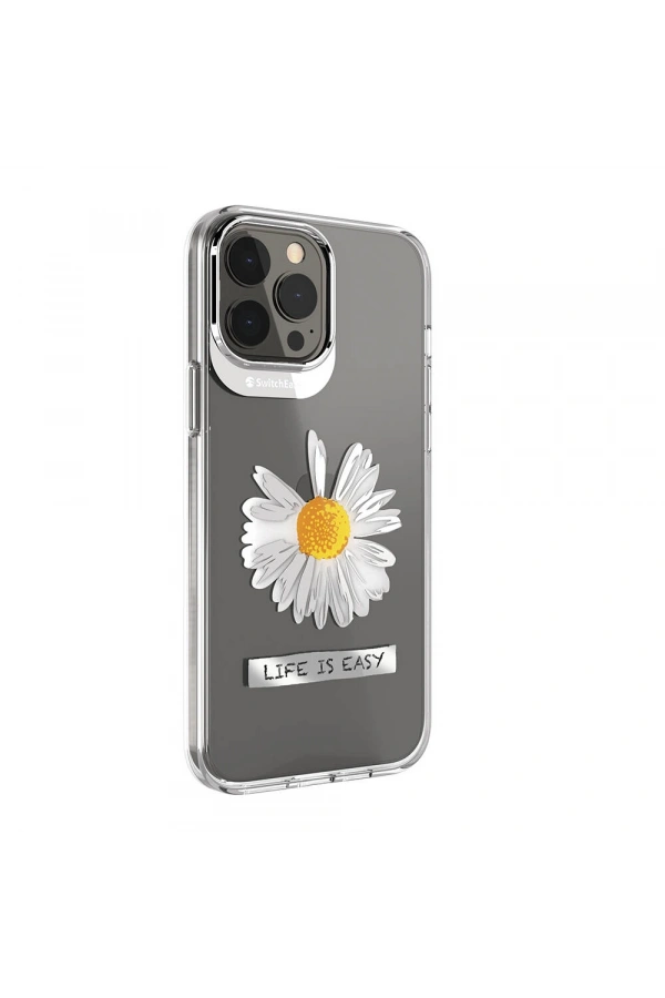 Apple iPhone 13 Pro Max Kılıf Çift IMD Baskılı Lisanslı Switcheasy Artist Daisy Kapak