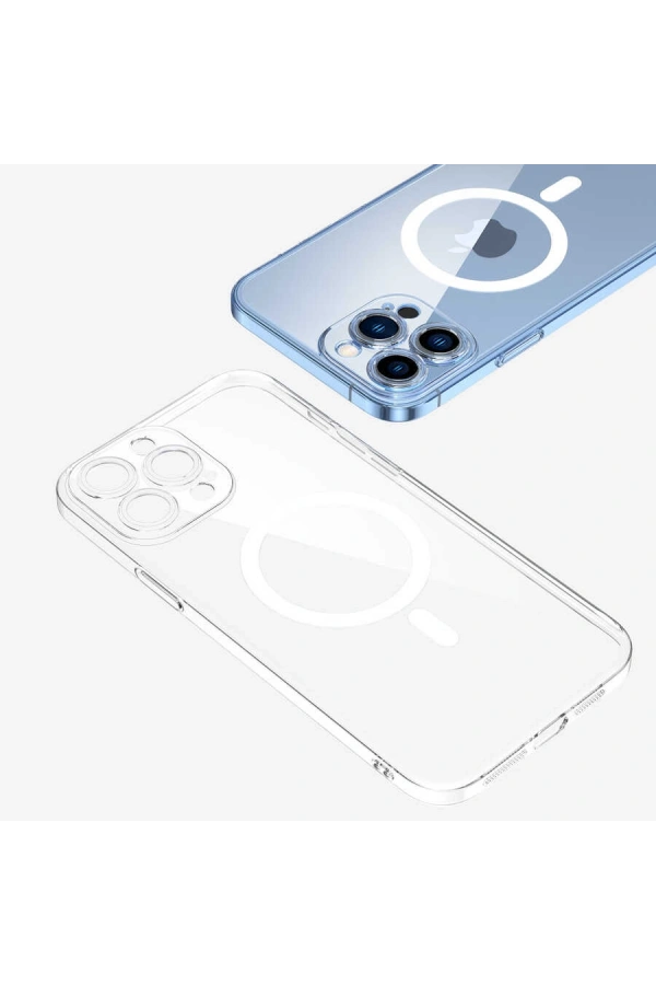 Apple iPhone 13 Pro Max Kılıf Kamera Korumalı M-safe Sert PC Zore Porto Kapak
