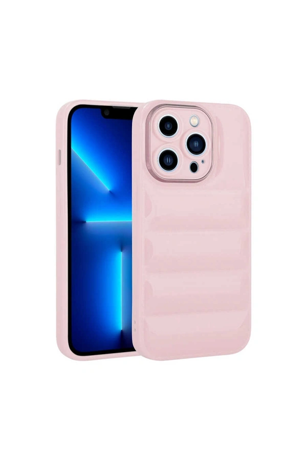 Apple iPhone 13 Pro Max Kılıf Kamera Korumalı Parlak Airbagli Zore Galya Kapak