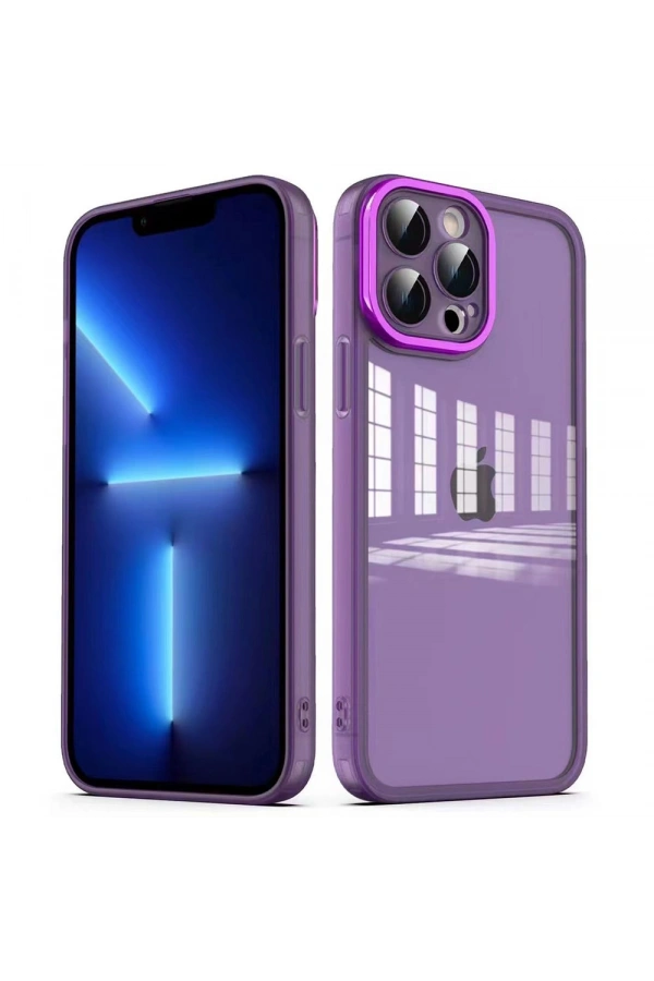 Apple iPhone 13 Pro Max Kılıf Kamera Korumalı Transparan Zore Post Kapak