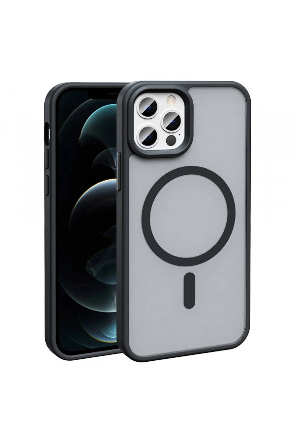 Apple iPhone 13 Pro Max Kılıf M-safe Şarj Özellikli Mat Arka Yüzey Zore Sio Kapak