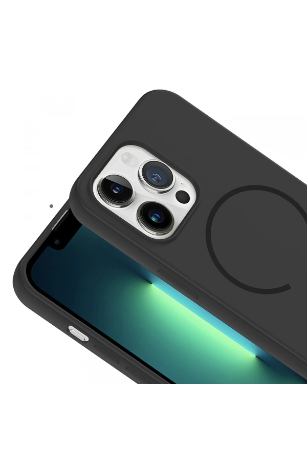 Apple iPhone 13 Pro Max Kılıf M-safe Şarj Özellikli Zore Meta Kapak