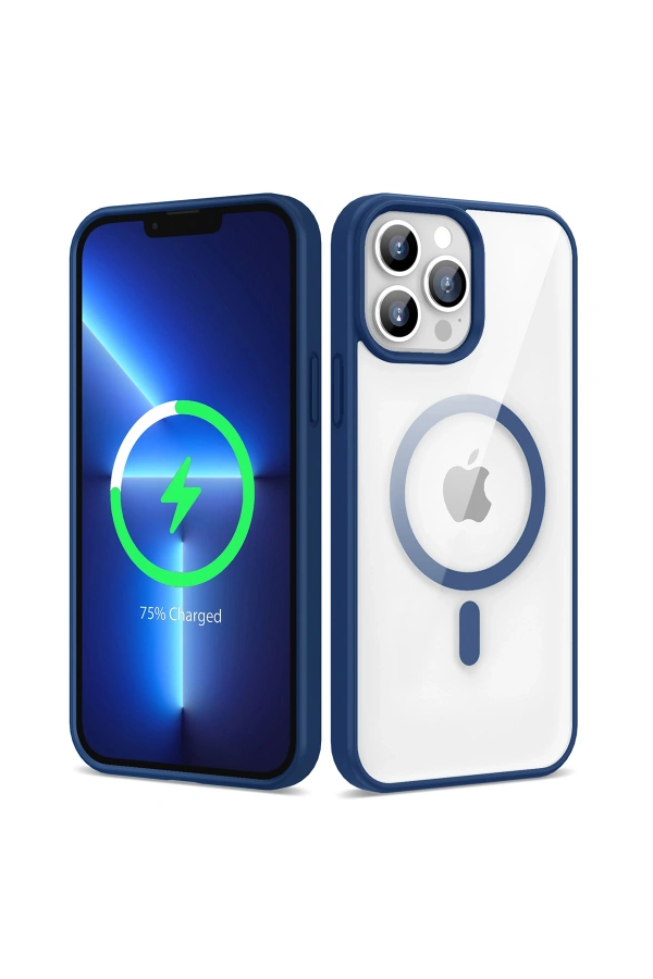 Apple iPhone 13 Pro Max Kılıf M-safe Wireless Şarj Özellikli Silikon Zore Ege Kapak