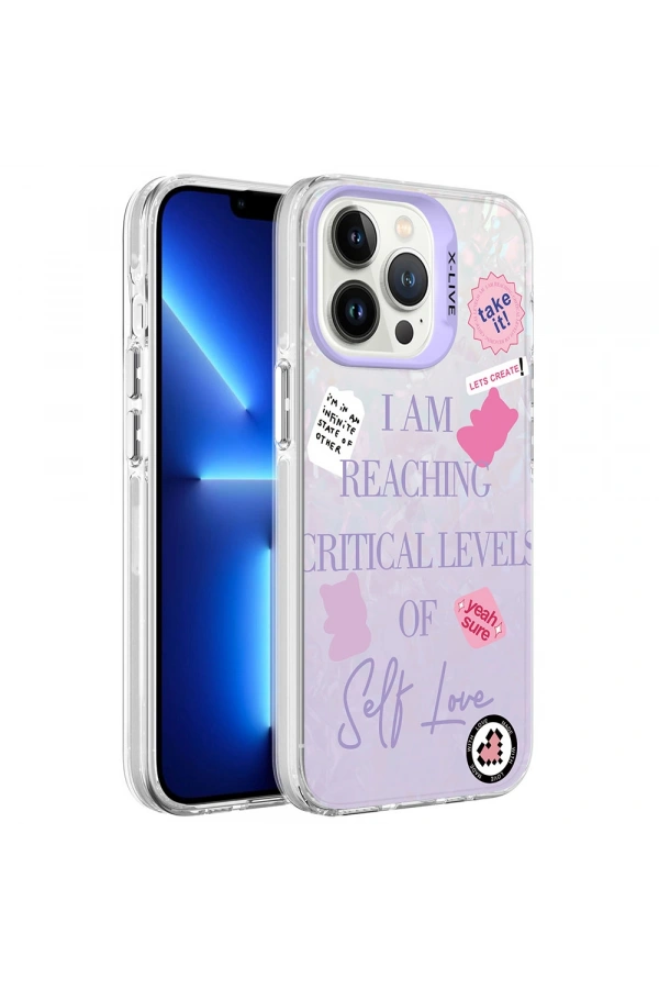 Apple iPhone 13 Pro Max Kılıf Mermer Desenli Zore Marbello Kapak