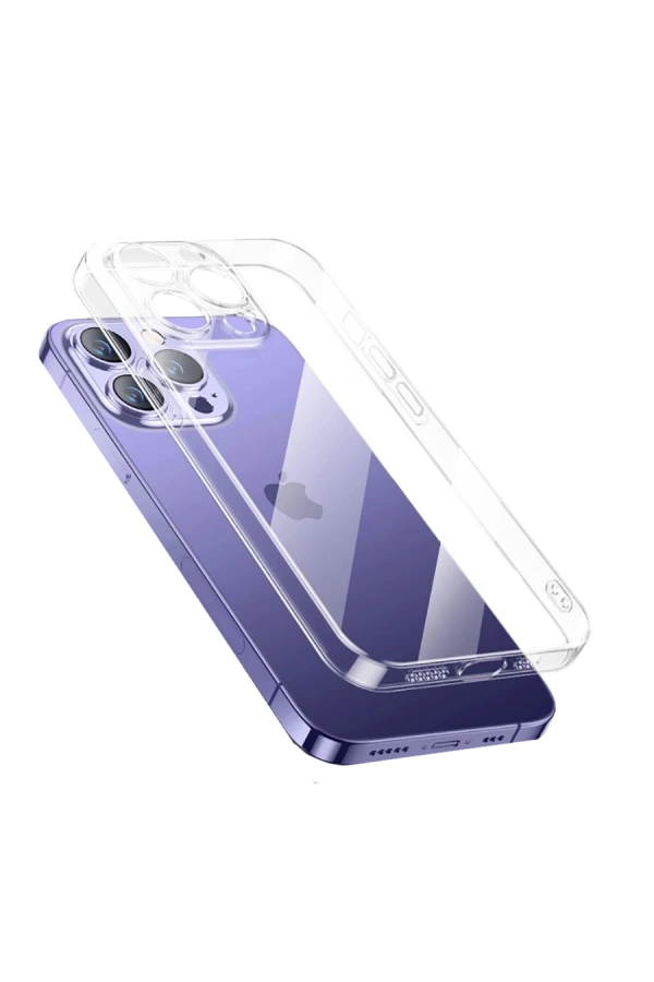 Apple iPhone 13 Pro Max Kılıf Şeffaf Sert PC Zore Vayt Kapak