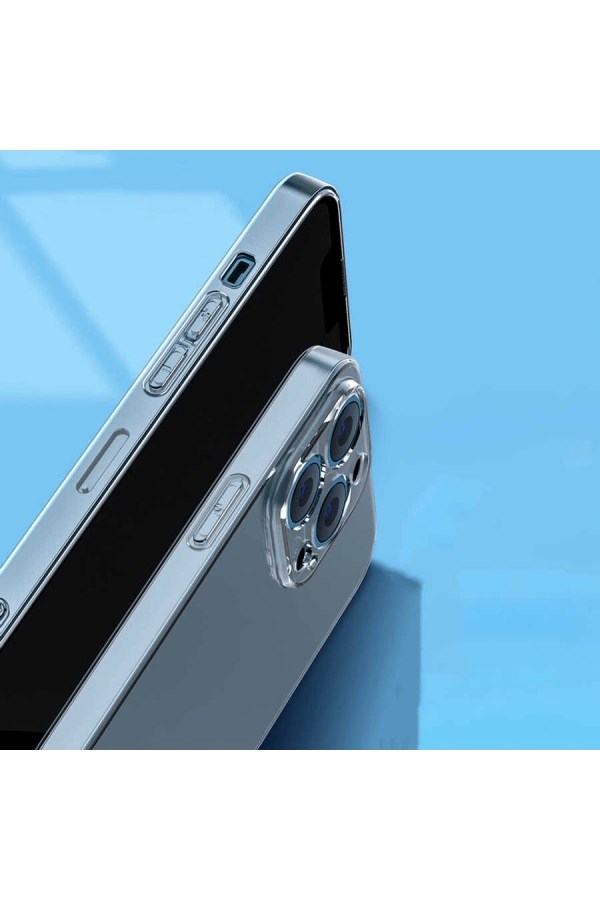 Apple iPhone 13 Pro Max Kılıf Şeffaf Sert PC Zore Vayt Kapak