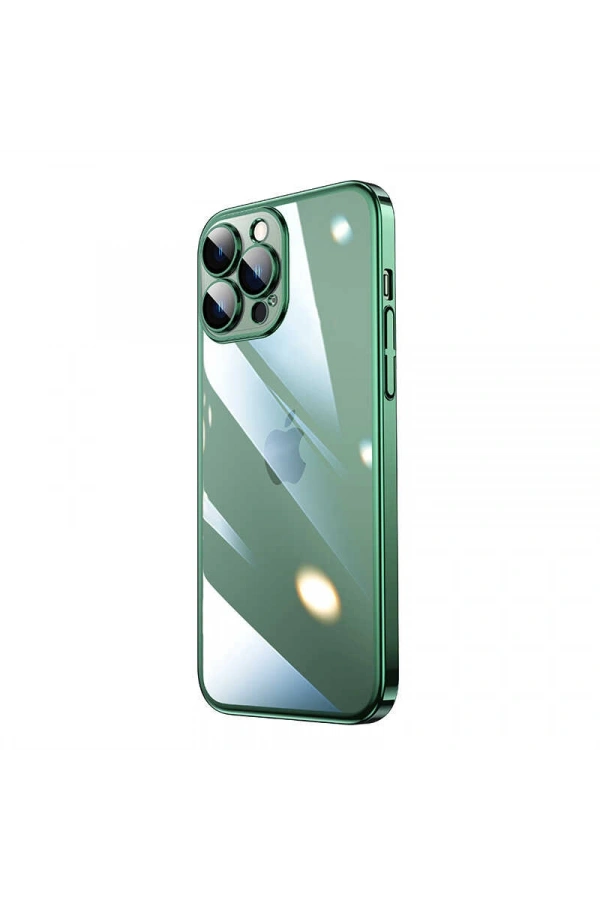 Apple iPhone 13 Pro Max Kılıf Sert PC Renkli Çerçeveli Zore Riksos Kapak