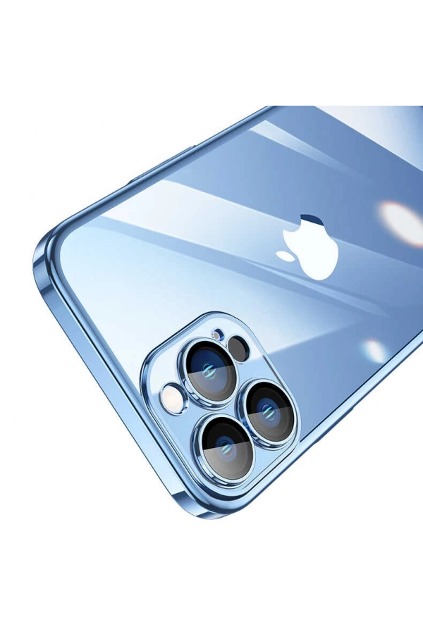 Apple iPhone 13 Pro Max Kılıf Sert PC Renkli Çerçeveli Zore Riksos Kapak