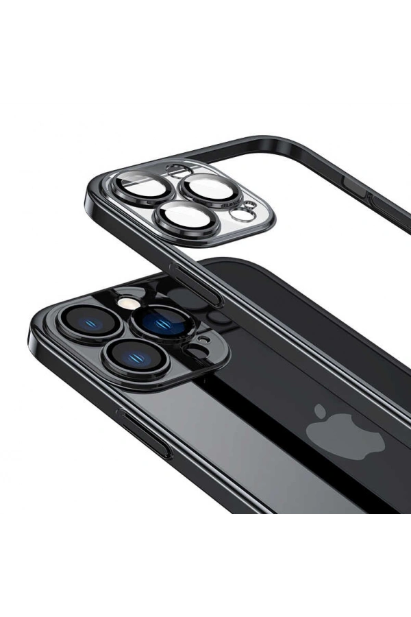 Apple iPhone 13 Pro Max Kılıf Sert PC Renkli Çerçeveli Zore Riksos Kapak
