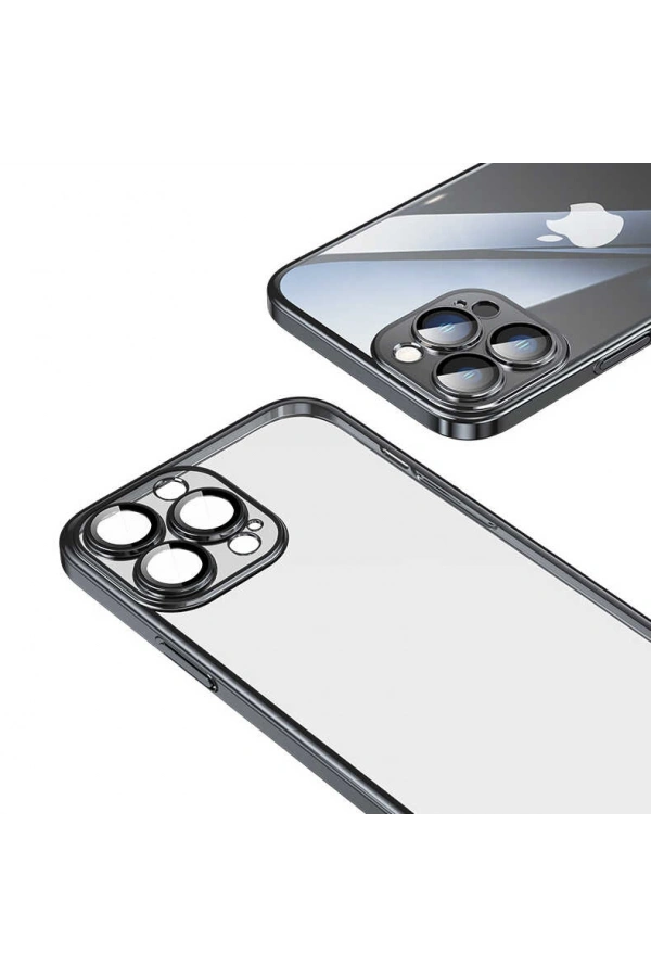 Apple iPhone 13 Pro Max Kılıf Sert PC Renkli Çerçeveli Zore Riksos Kapak