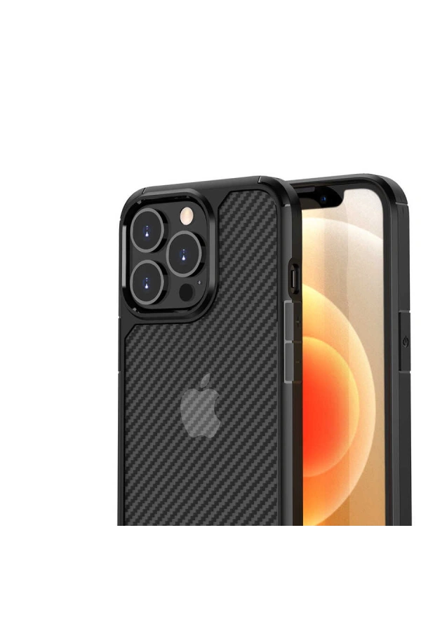 Apple iPhone 13 Pro Max Kılıf Zore İnoks Kapak
