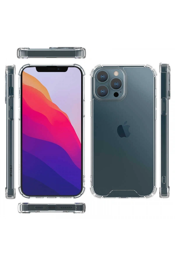 Apple iPhone 13 Pro Max Kılıf Zore Kamera Korumalı Nitro Anti Shock Silikon