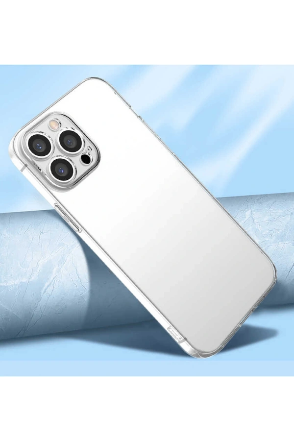 Apple iPhone 13 Pro Max Kılıf Zore Kamera Korumalı Süper Silikon Kapak