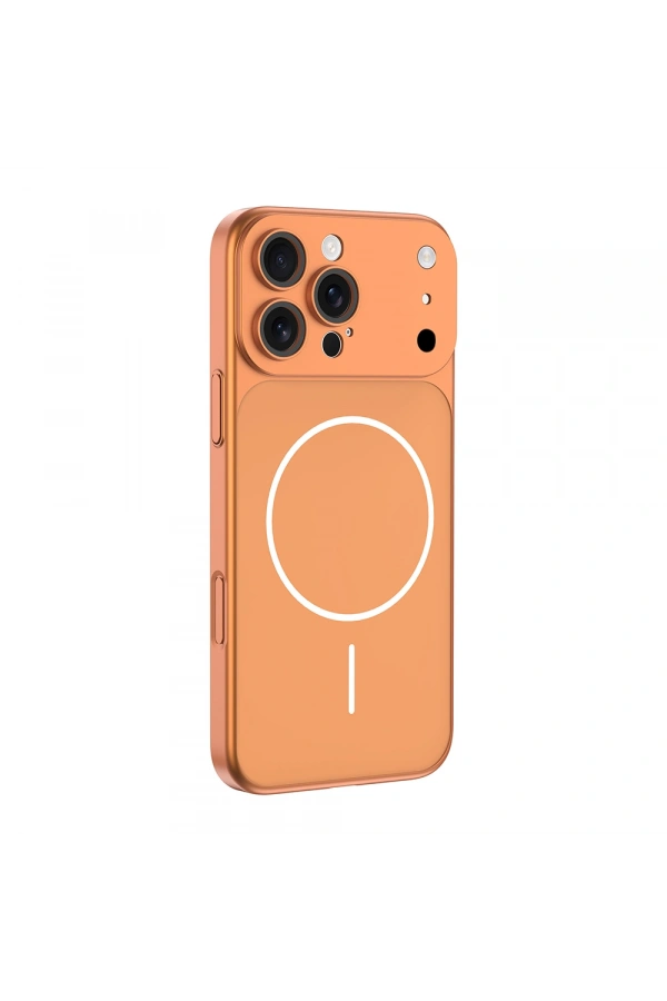 Apple iPhone 13 Pro Max Kılıf Zore M-Safe Şarj Özellikli Kamera Korumalı Spark Kapak