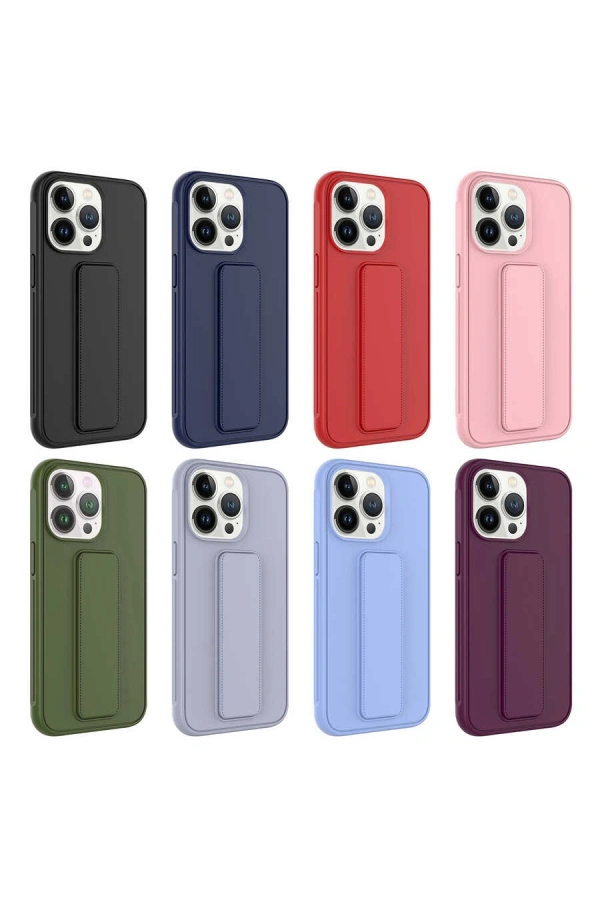 Apple iPhone 13 Pro Max Kılıf Zore Qstand Kapak