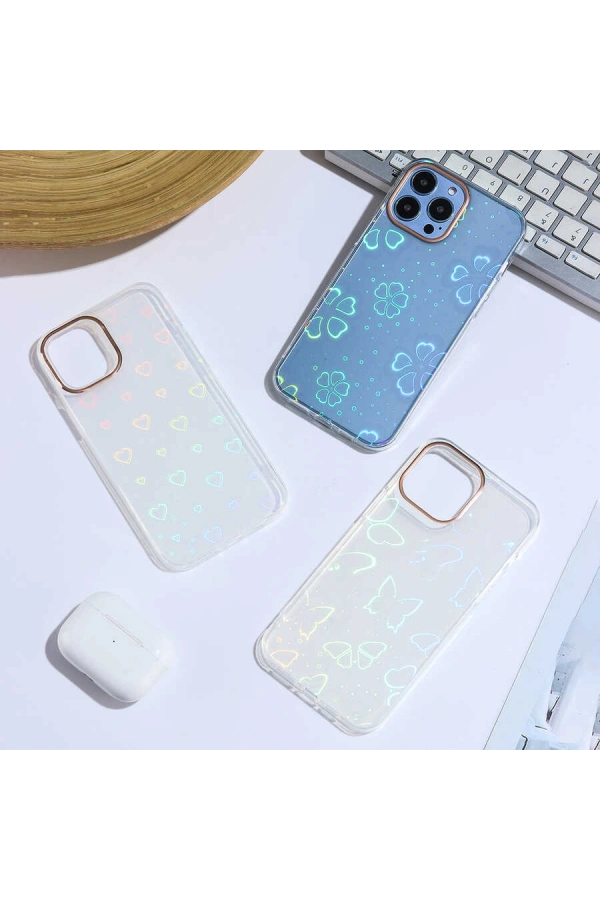 Apple iPhone 13 Pro Max Kılıf Zore Sidney Desenli Sert Kapak