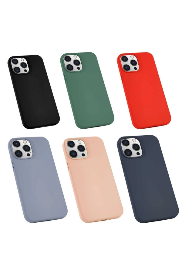 Apple iPhone 13 Pro Max Kılıf Zore Silk Silikon