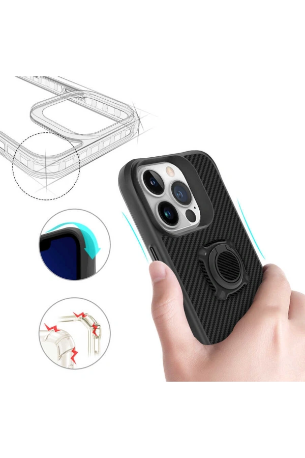 Apple iPhone 13 Pro Max Kılıf Zore Timo Kapak