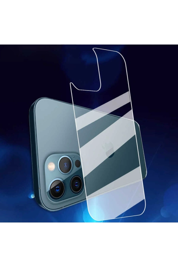 Apple iPhone 13 Pro Max Zore Back Maxi Glass Temperli Cam Arka Koruyucu