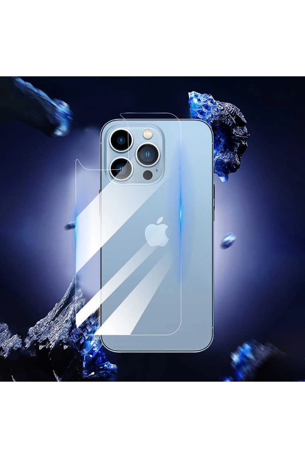 Apple iPhone 13 Pro Max Zore Back Maxi Glass Temperli Cam Arka Koruyucu