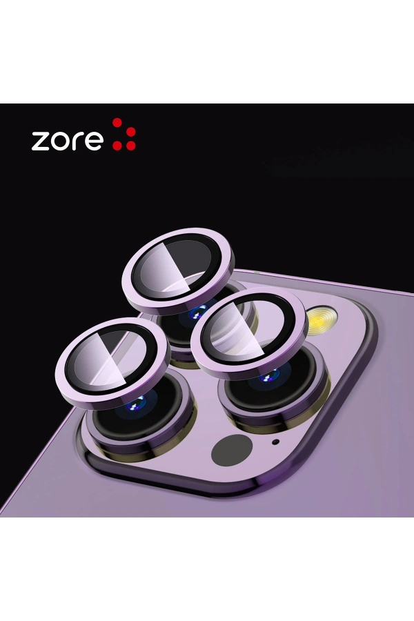Apple iPhone 13 Pro Max Zore CL-12 Premium Safir Parmak İzi Bırakmayan Anti-Reflective Kamera Lens Koruyucu